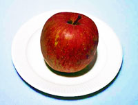 赤い果物のリンゴその２